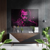 Joker Brushed Aluminum Dibond Wall Art.